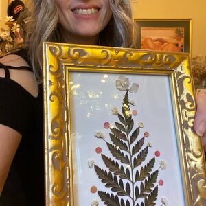 Gold Framed Botanical Art by